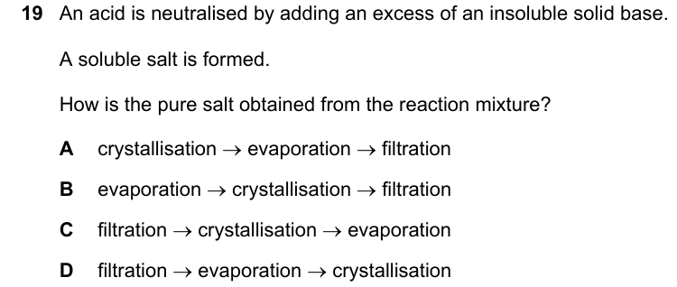 Past-paper question 0620/21 · May/June 2022 · Q19