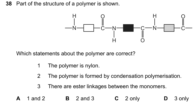 Past-paper question 0620/21 · May/June 2023 · Q38