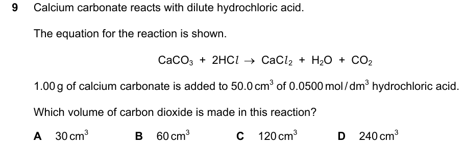 Past-paper question 0620/21 · May/June 2025 · Q9