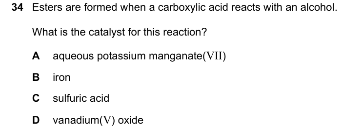 Past-paper question 0620/21 · October/November 2023 · Q34