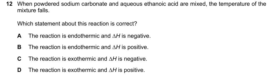 Past-paper question 0620/22 · February/March 2023 · Q12