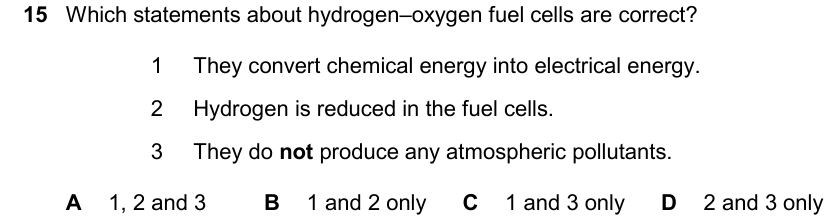 Past-paper question 0620/22 · February/March 2025 · Q15