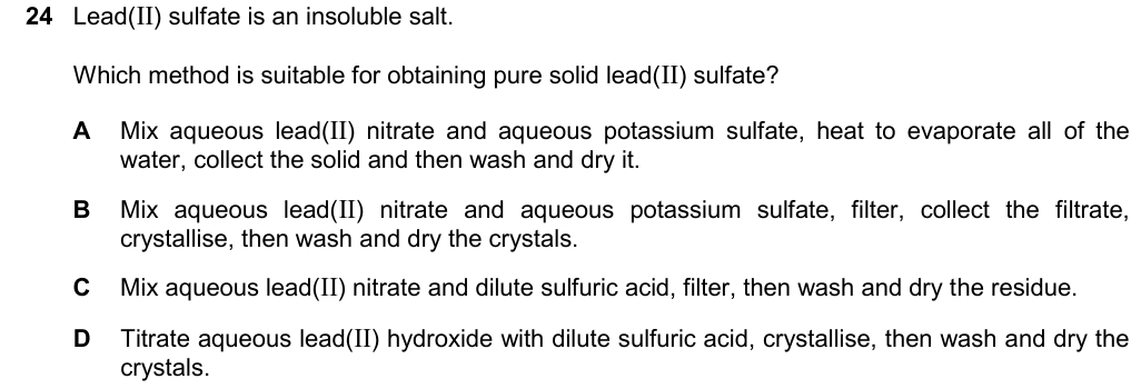 Past-paper question 0620/22 · February/March 2025 · Q24