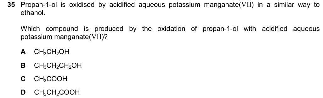 Past-paper question 0620/22 · February/March 2025 · Q35