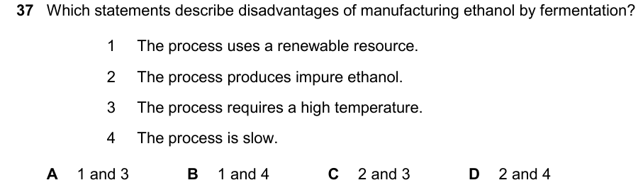 Past-paper question 0620/22 · February/March 2025 · Q37
