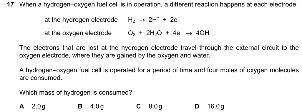 Past-paper question 0620/22 · May/June 2022 · Q17