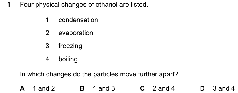 Past-paper question 0620/22 · May/June 2023 · Q1