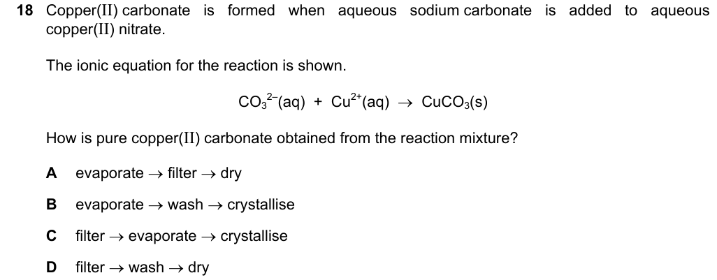 Past-paper question 0620/22 · May/June 2023 · Q18