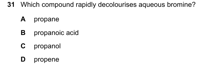 Past-paper question 0620/22 · May/June 2023 · Q31