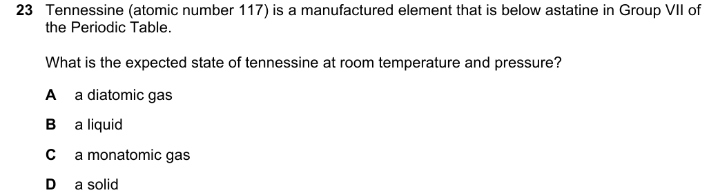 Past-paper question 0620/22 · May/June 2025 · Q23