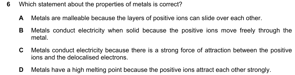 Past-paper question 0620/23 · May/June 2022 · Q6