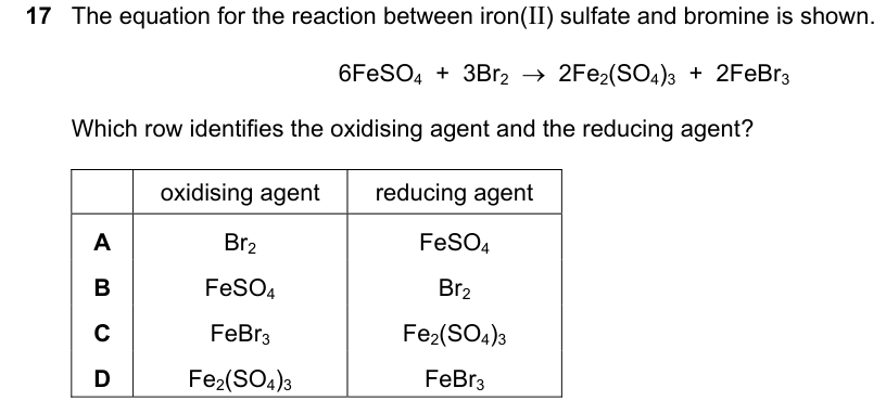 Past-paper question 0620/23 · May/June 2025 · Q17