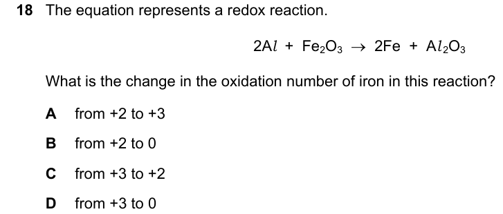Past-paper question 0620/23 · May/June 2025 · Q18