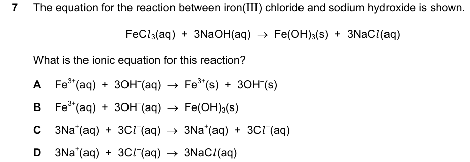 Past-paper question 0620/23 · May/June 2025 · Q7