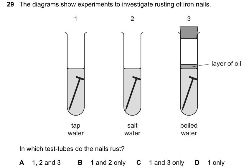 Past-paper question 0620/23 · October/November 2023 · Q29