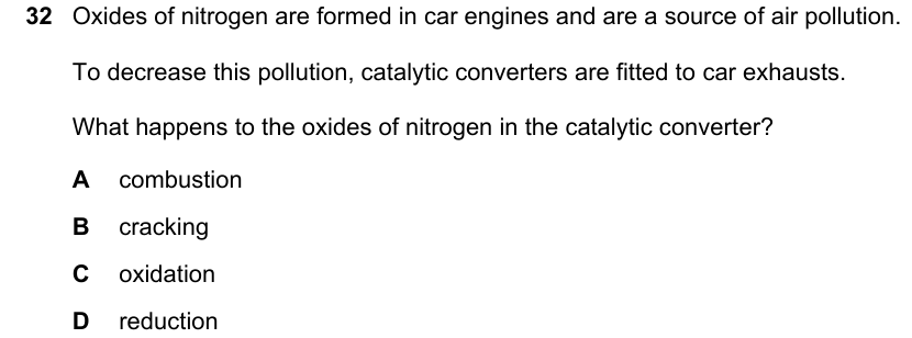 Past-paper question 0620/23 · October/November 2023 · Q32