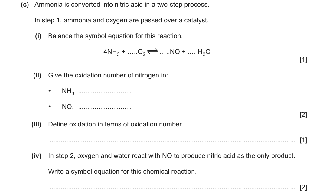 Past-paper question 0620/41 · May/June 2025 · Q4(c)