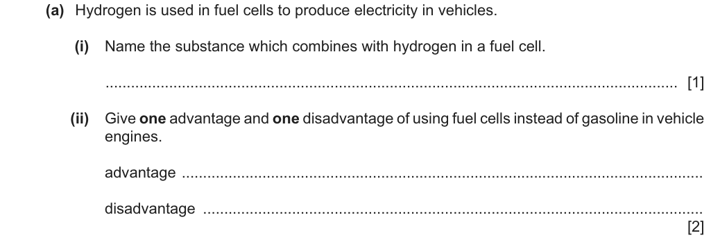 Past-paper question 0620/41 · October/November 2024 · Q5(a)