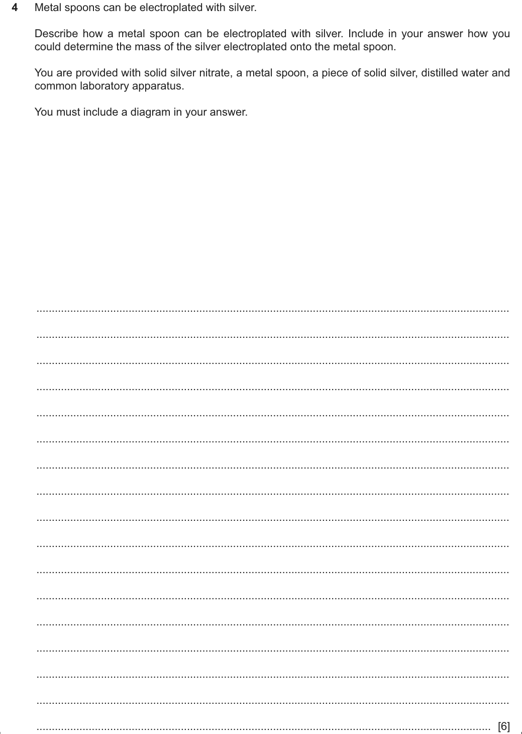 Past-paper question 0620/62 · February/March 2025 · Q4