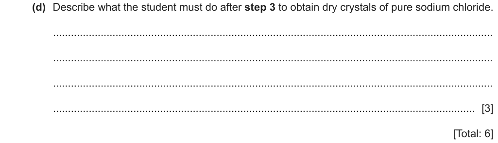Past-paper question 0620/63 · May/June 2024 · Q1(d)